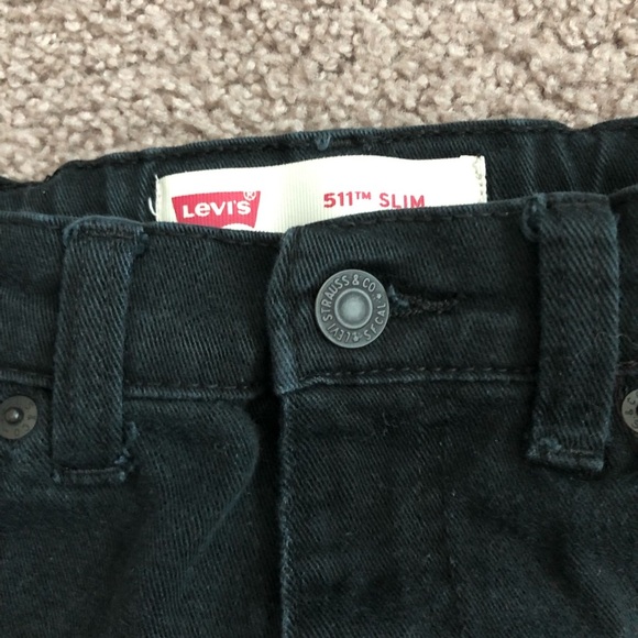 Levi’s 511 Slim Black Kids Jeans 12 Reg - Picture 7 of 11